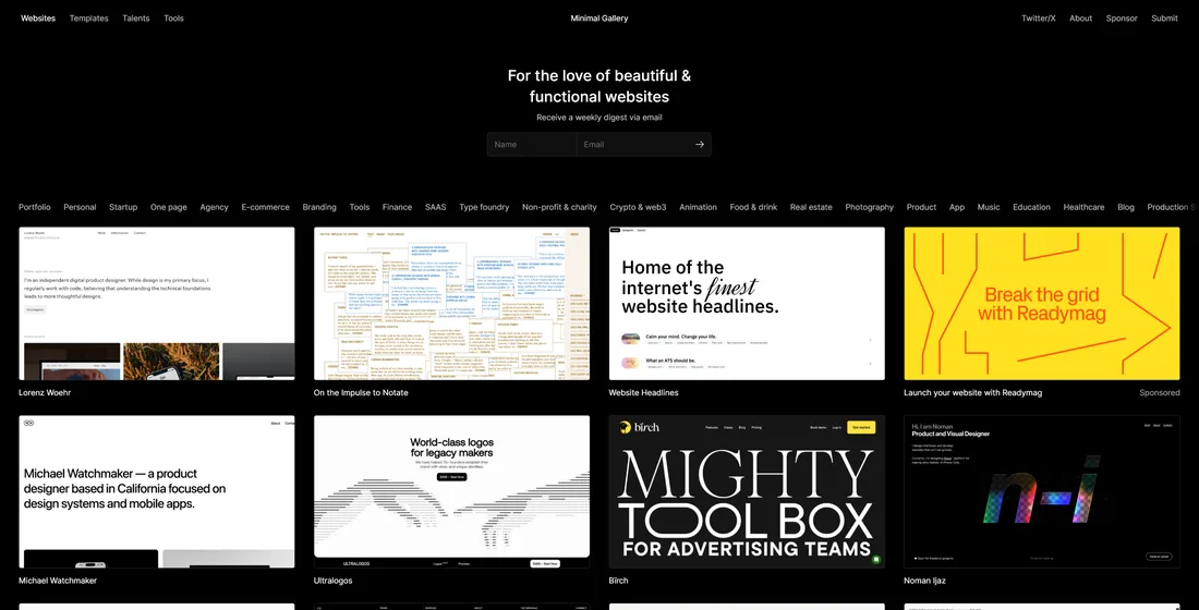 Minimal Gallery preview