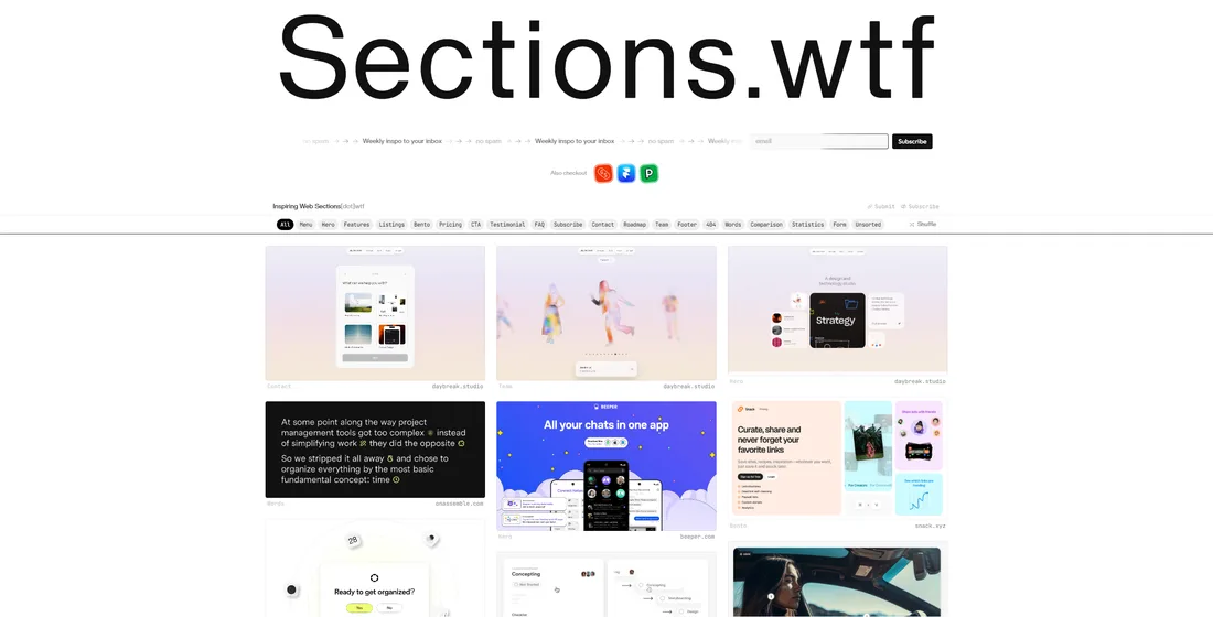 Sections.wtf preview