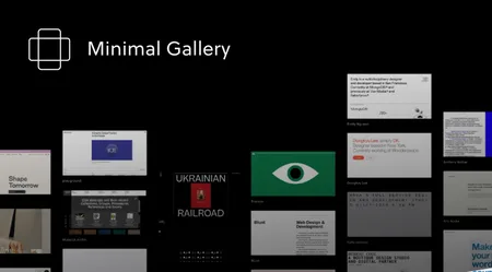 Minimal Gallery (hover view)